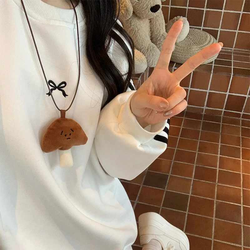 Kawaii забавный круассан серия хлеба ожерелье с подвеской для женщин и девочек