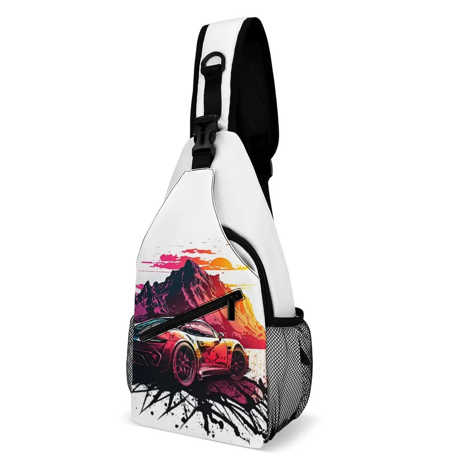 

Speed Sports Car Shoulder Bags Mountain Sun Vintage Chest Bag Men Hiking Motorcycle Sling Bag High School Designer Small Bags