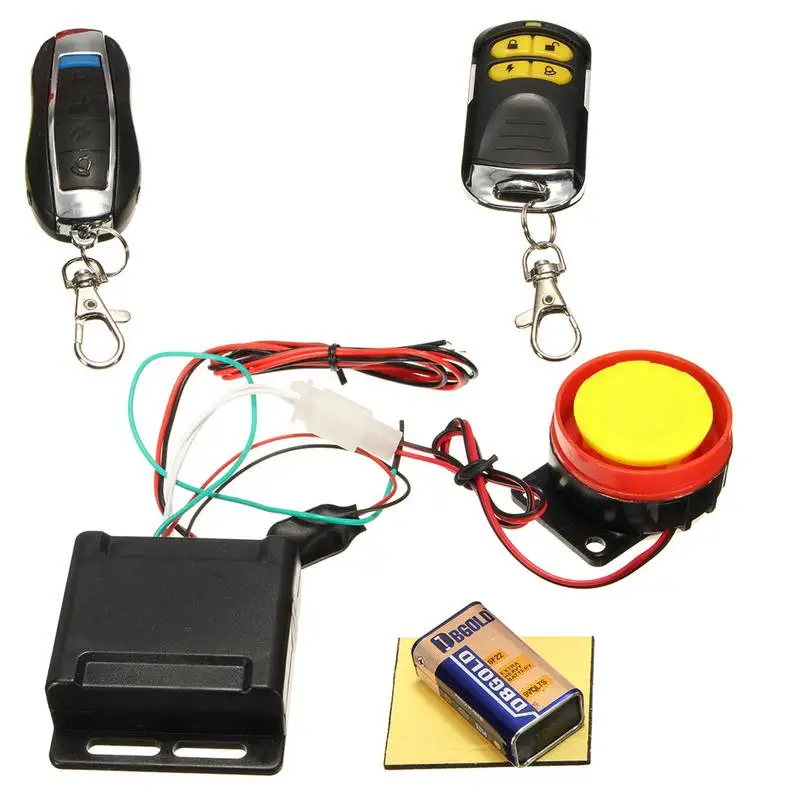 

12V Motorcycle Anti-Theft Device 12V Motorcycle Anti-Theft Alarm Security System 125dB Remote Control Horn Alarm Warner