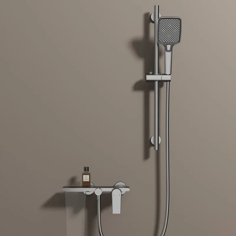 Регулируемый смеситель для душа из бронзы и латуни ванной комнаты горячей