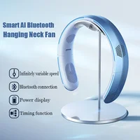 Newest Neck Fan Portable Ventilador Fans Bluetooth APP Connection Smart Neckband Fan USB Rechargeable Fan Bladeless Turbine Fan