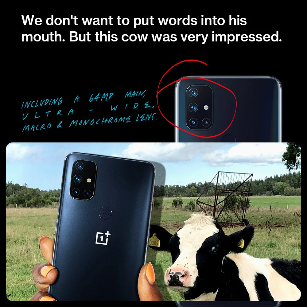 Смартфон OnePlus Nord N10（EU） Snapdragon 690 6 Гб/128 ГБ мобильные телефоны с камерой 64 мп 4300мАч