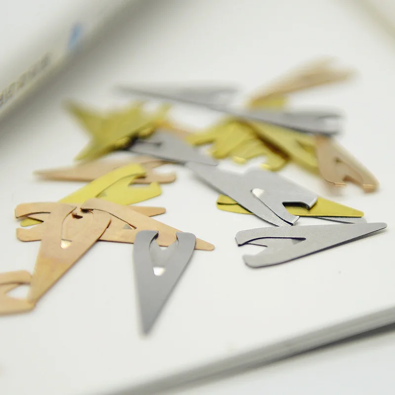 

100 шт., металлические креативные мини-зажимы для книг, 2,5 см