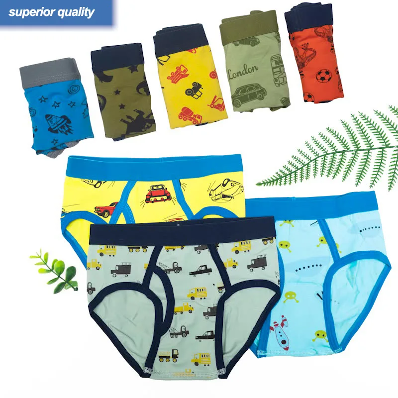 

5PCS/LOT Children briefs Boys Teenagers Cartoon Cotton Children's Panties Baby Boy Toddler kids teen boxer briefs panties