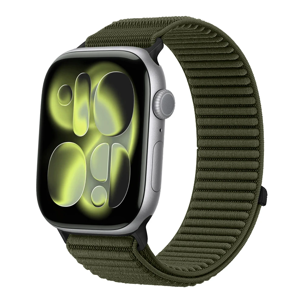 Фото Нейлоновый ремешок с бриллиантами для Apple Watch 11 10 46 мм 42 мм/Ultra 3 2 1 49 мм 9 8 7 45/41 мм Спортивный браслет IWatch 6 5 4 SE 44 мм 40 мм Ремешок №5