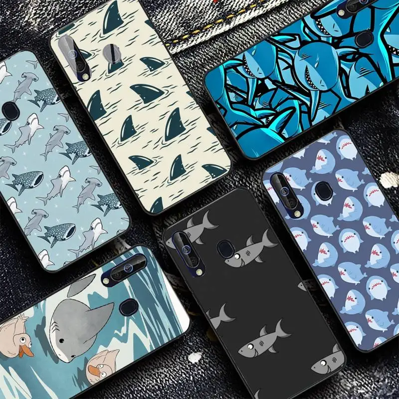 

Cute Cartoo Shark Pattern Phone Case for Samsung Galaxy A 51 30s a71 Soft Silicone Cover for A21s A70 10 A30
