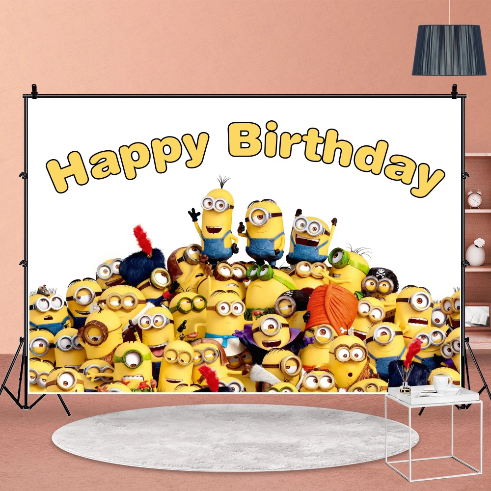 

Big Eye Yellow Baby Banana Photography Background Backdrop Photo Shoot Kids Birthday Party Decor Photographic Studio Scene