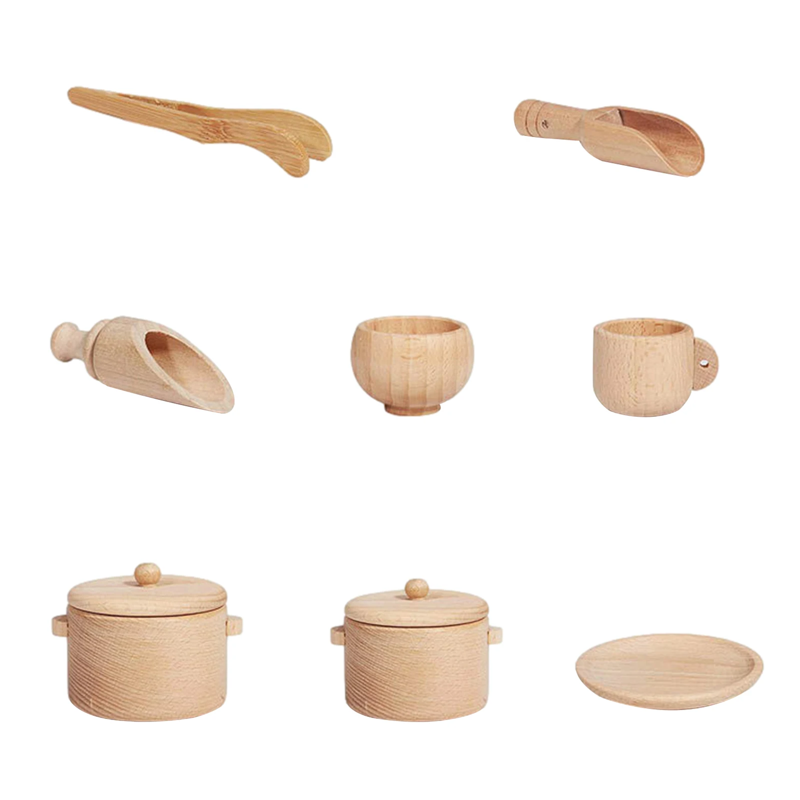

Wooden Sensory Bin Tools Beech Scoops Fine Motor Learning Toys Mini Wooden Scoops Wooden Tongs For Transfer Work Fine Learning