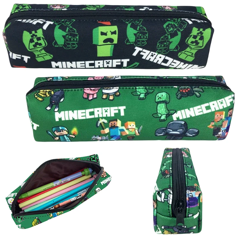Пенал с героями мультфильмов для игры Minecraft модная портативная сумка хранения