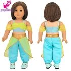 18-дюймовая американская кукла Og для девочек, розовая Арабская одежда, штаны, 18-дюймовая кукла для девочек, одежда для жасмина, детский подарок, куклы, костюмы