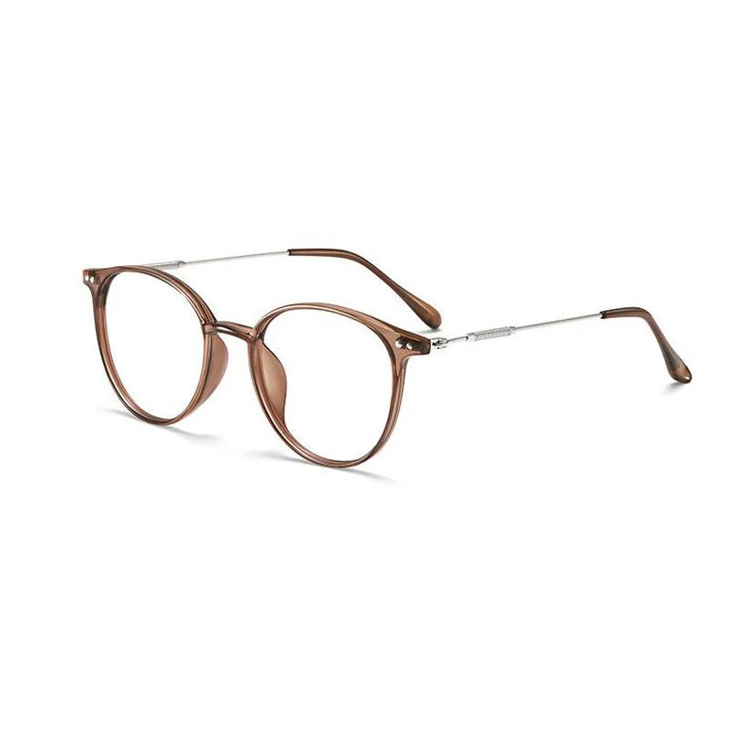 

Round Myopia Glasses Blue Light Blocking Eyeglasses Women Men Prescription Near Sight Glasses Diopter 0 To -4.0