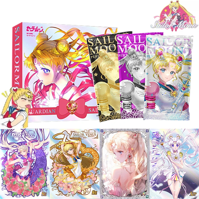 

2023 New Sailor Moon 30th Anniversary Cards Collection Anime Series Peripheral Starlight Warrior Flash Card Table Game Gift Toys