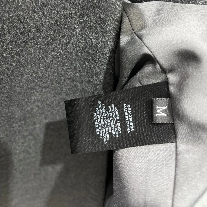 24новая верхняя одежда Новые пальто и куртки 90% шерсть Новое серое шерстяное Тренч