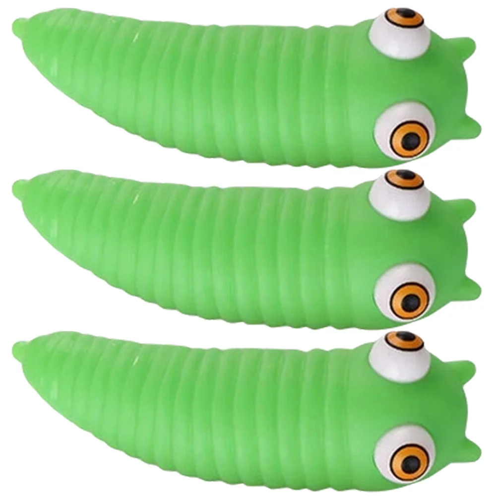

3 Pcs Pinch Music Adult Toys Caterpillar Sensory Aldult Squeeze Pvc Funny Stretchy Toddler Fidget