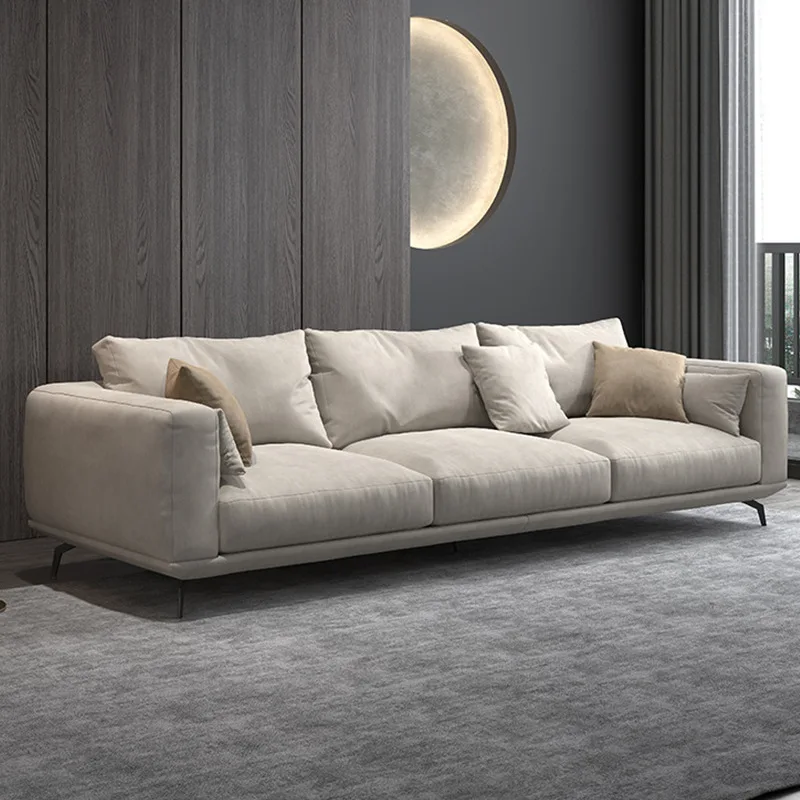 

Yili Light Luxury Nordic Fabric Sofa Disposable Tech Fabric Sofa Modern Simple Home Sofa sofa set living room furniture