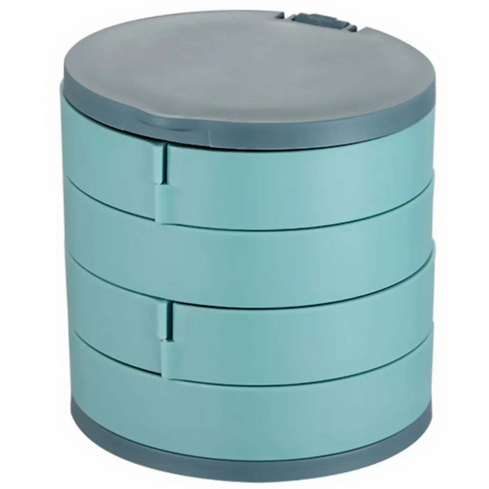 

Jewelry Box Organizer Rotating Tray Portable Case Display Packing Travel Earrings Storage Bracelet