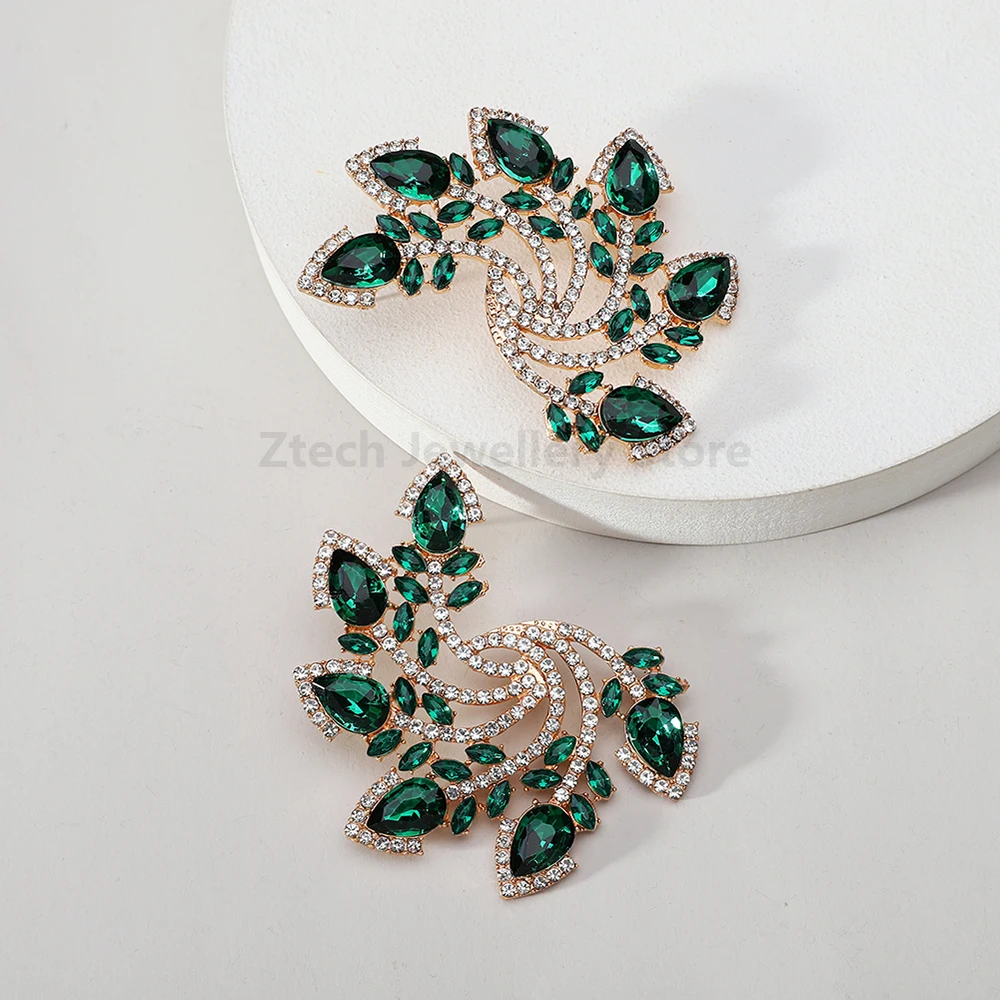 Женские серьги-гвоздики в богемном стиле большие геометрические серьги на