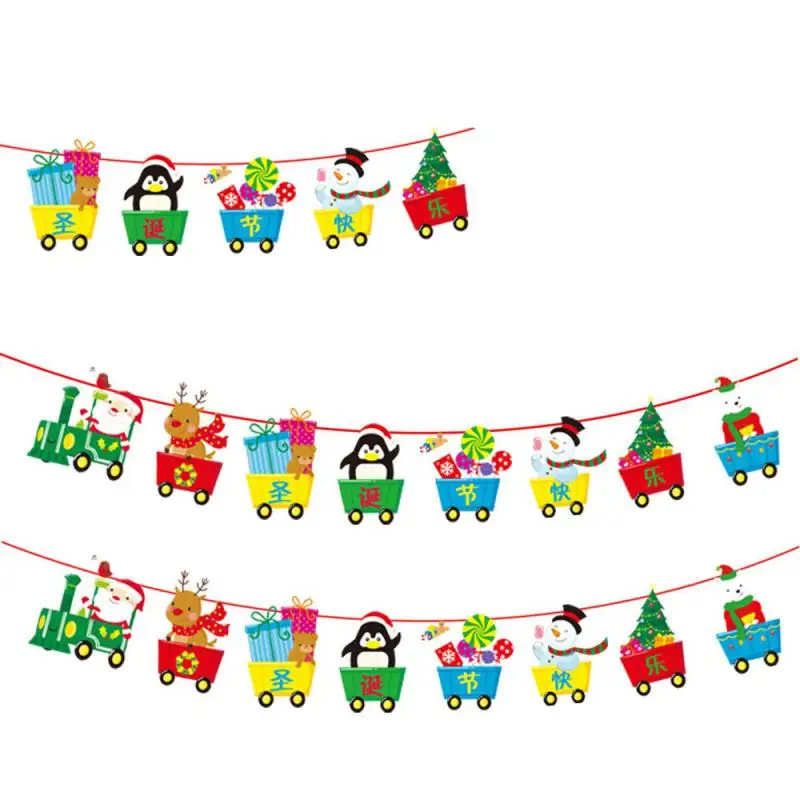 Рождественский баннер 2024 рождественские украшения для дома гирлянда с