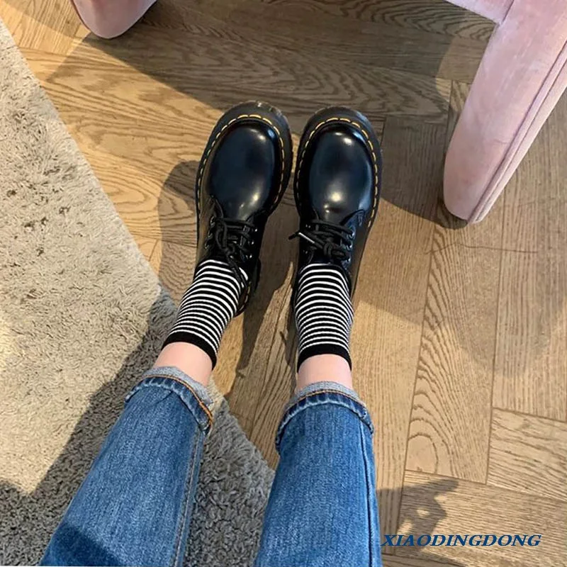 

New Fashion Women High Heels Casual Shoes Platform Ladies Dress Shoes GENUINE LEATHER Lolita Style Heels for Women Pumps Shoes