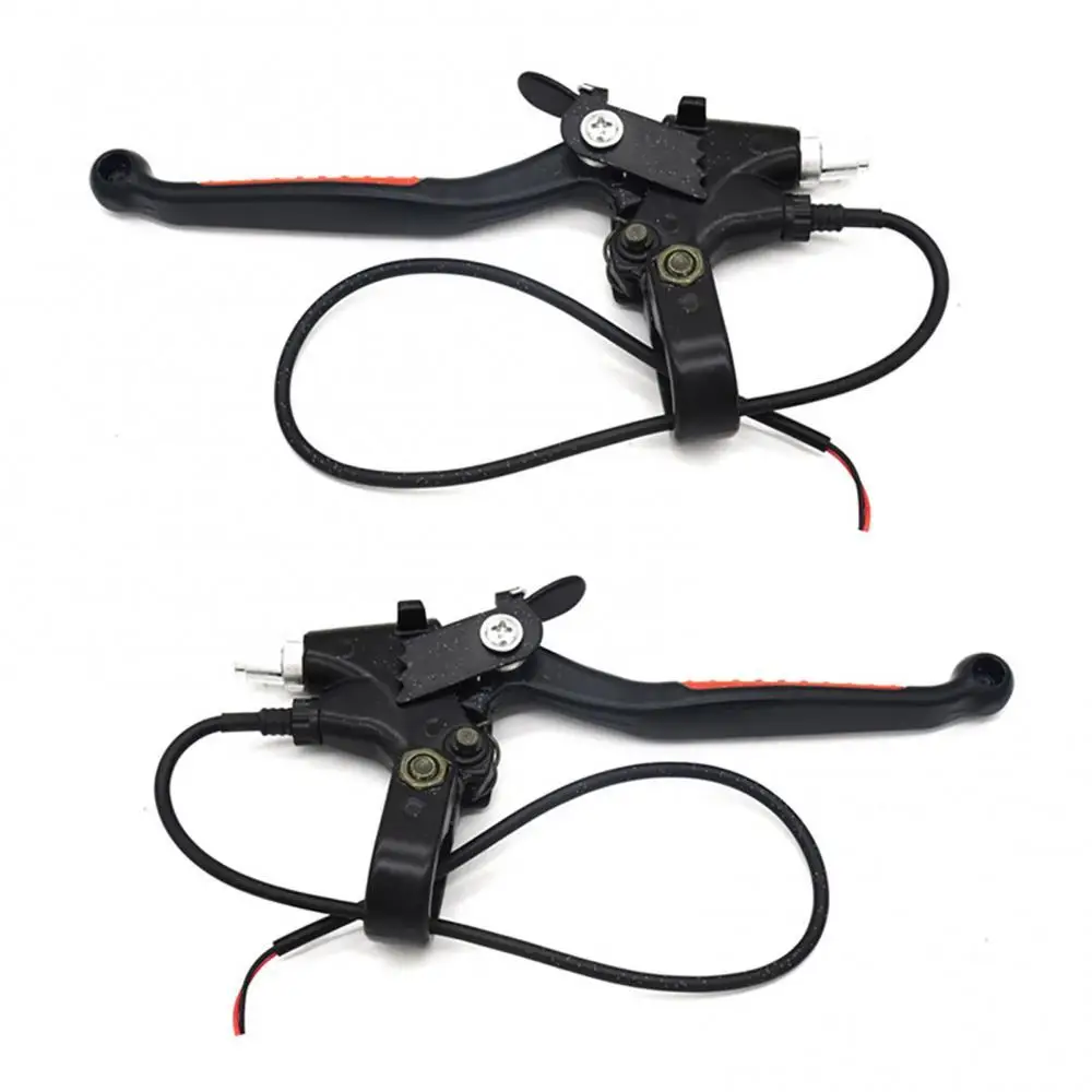 

1 Pair Brake Lever Aluminium Parking Power Cut Electric Bicycle Left Right Brake Levers For Electric Bike Parts Power Cut-off Br