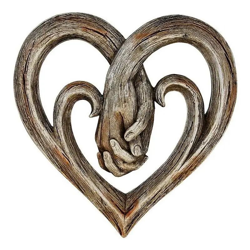 

Heart Sculpture Wall Heart Decor For Bedroom Love Holding Hands Wall Decor Love Heart Wall Art Sculpture Heart Ornament For
