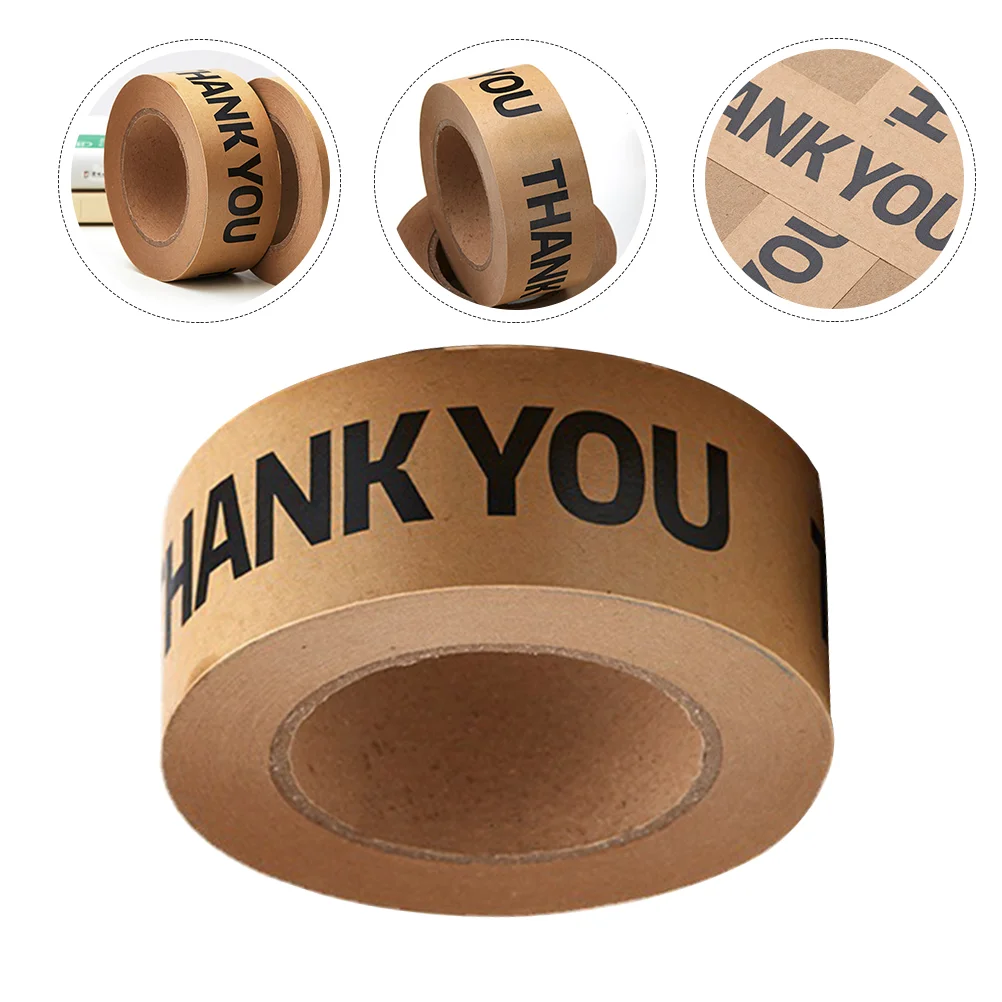 

Tape Paper Thank You Packaging Sealing Packing Shipping Sticker Gummed Labels Box Stickers Craft Roll Rolls Writable Decorative