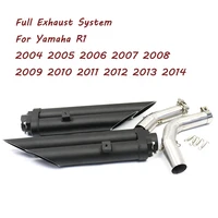 Motocross TOCEE Full Exhaust System Muffler With Db Killer For Yamaha R1 2004 2005 2006 2007 2008 2009 2010 2011 2012 2013 2014