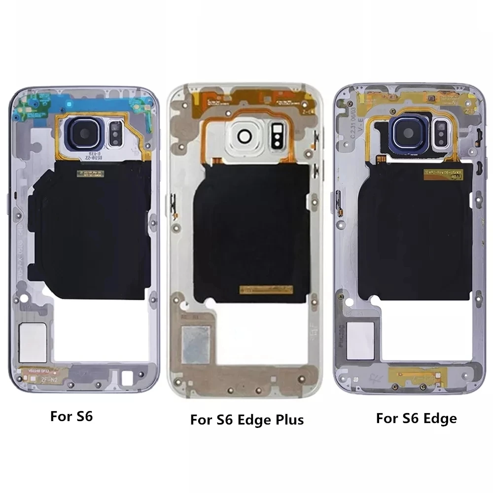 

Middle Frame Bezel Housing Chassis For Samsung Galaxy S6/S6 Edge/S6 edge plus G920F G925F G928F Single Dual SIM With Camera Lens