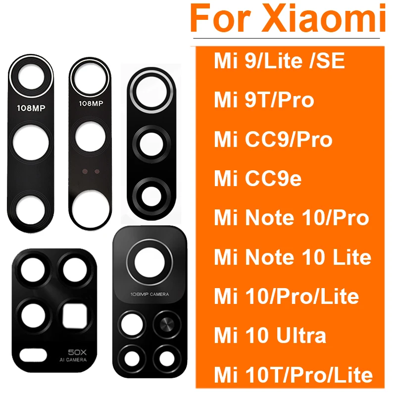 

Rear Back Camera Glass Lens Adhesive Sticker For Xiaomi Mi Note 10 9 CC9 9T Pro 9Lite 9Se CC9e Mi 10 10T Pro Lite Ultra Youth 5G