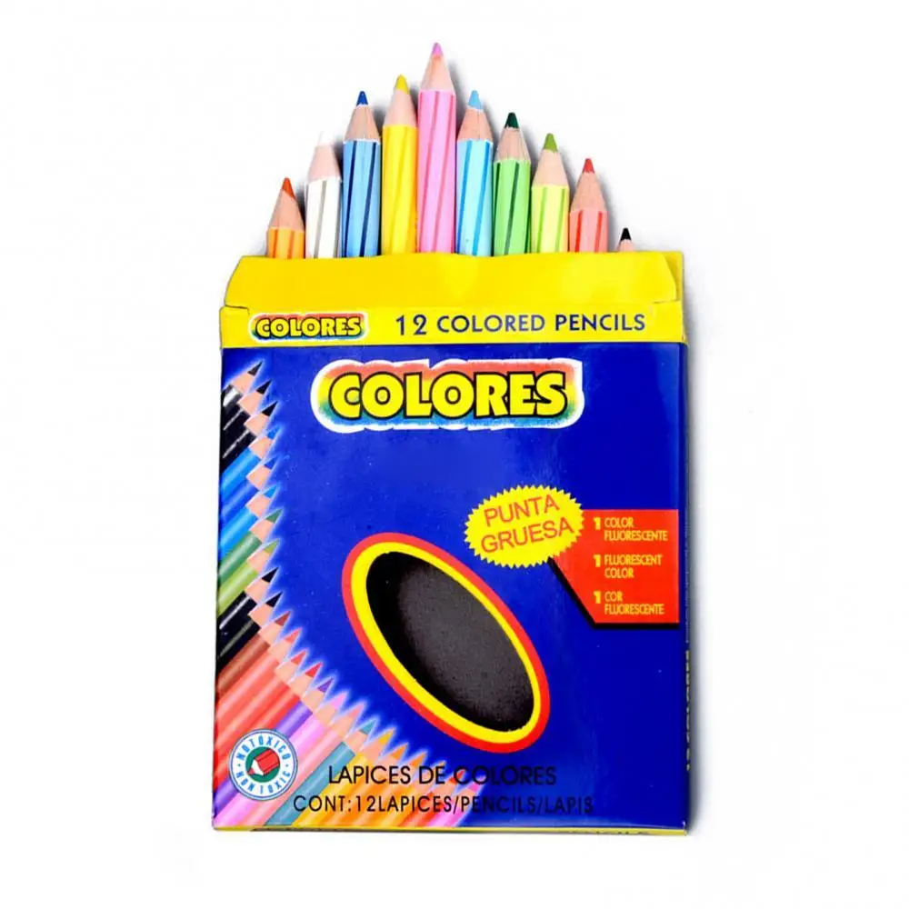 

12Pcs Wooden Colored Pencils High Concentration Colored Filling Colorful Mini Kids Drawing Pencils