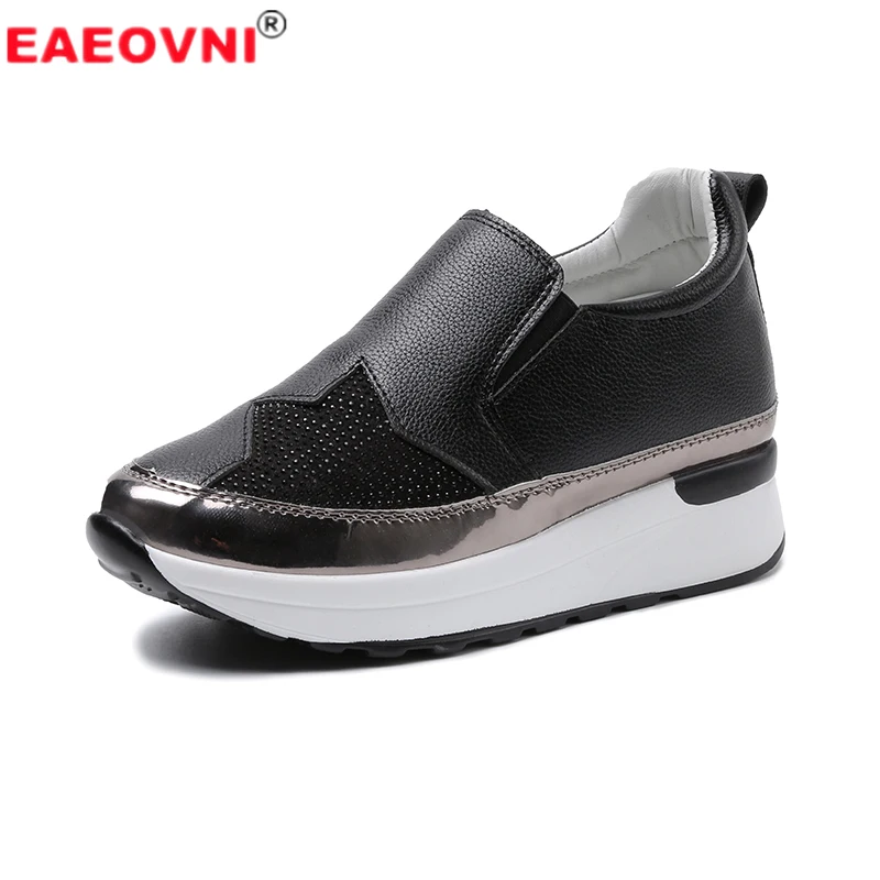

New Women Wedge Sneakers Outdoor Leisure Heightening Platform Shoes Fashion Soft Sole Comfortable Walking Women Shoes 2022