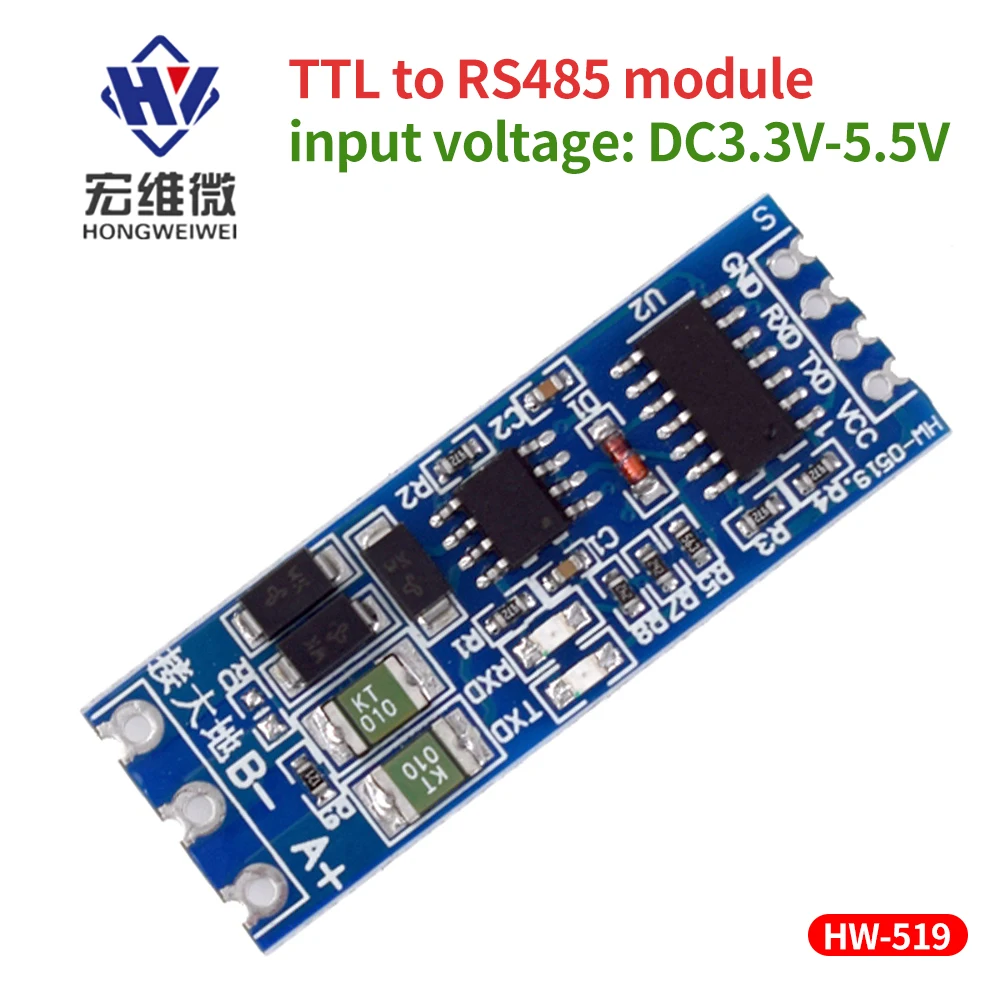 

MCU TTL To RS485 Module 485 To Serial Port UART Level Mutual Conversion Hardware Automatic Flow Control Suitable for Uart Series
