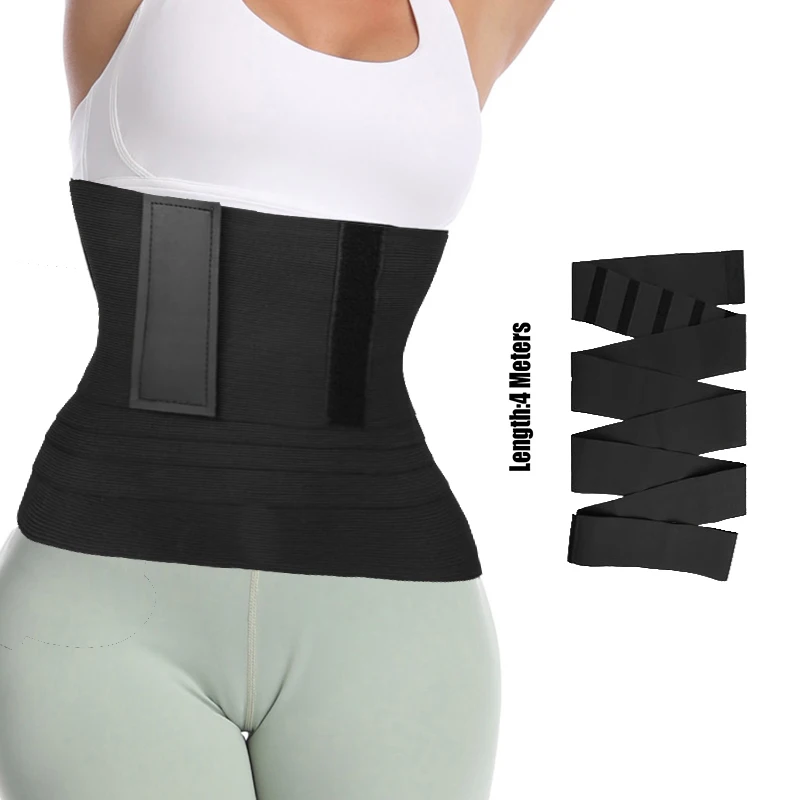 

Waist Bandage Wrap Trimmer Belt Waist Trainer Body Shapewear Tummy Plus Size Adjustable Workout Stomach Wraps for Gym Sport