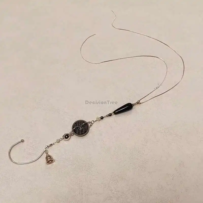 Длинные элементы древней китайской монеты 2025 года элегантные висячие серьги с