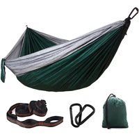 portable camping hammock single hanging bed lightweight nylon parachute hammock outdoor survival travel leisure sleeping