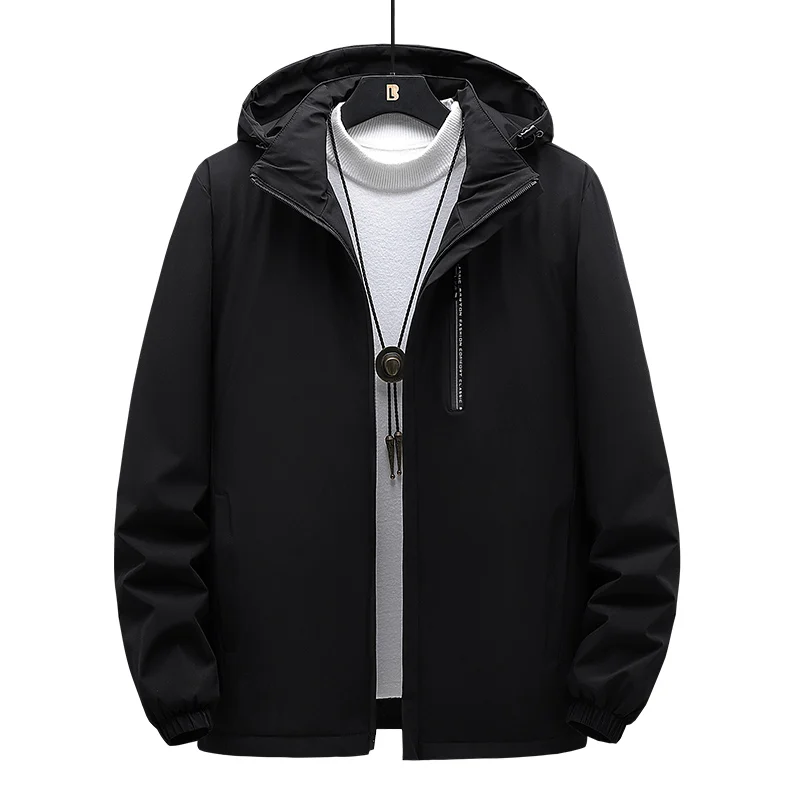 Autumn and winter corporate jacket popular plush oversized men's warm and versatile cotton jacket men's coat men's cotton jacket