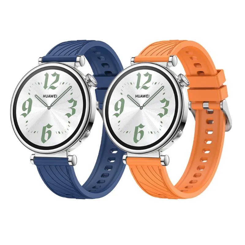 Силиконовый ремешок 18 мм для Huawei Gt5 41 оригинальный зеленый силиконовый Gt4