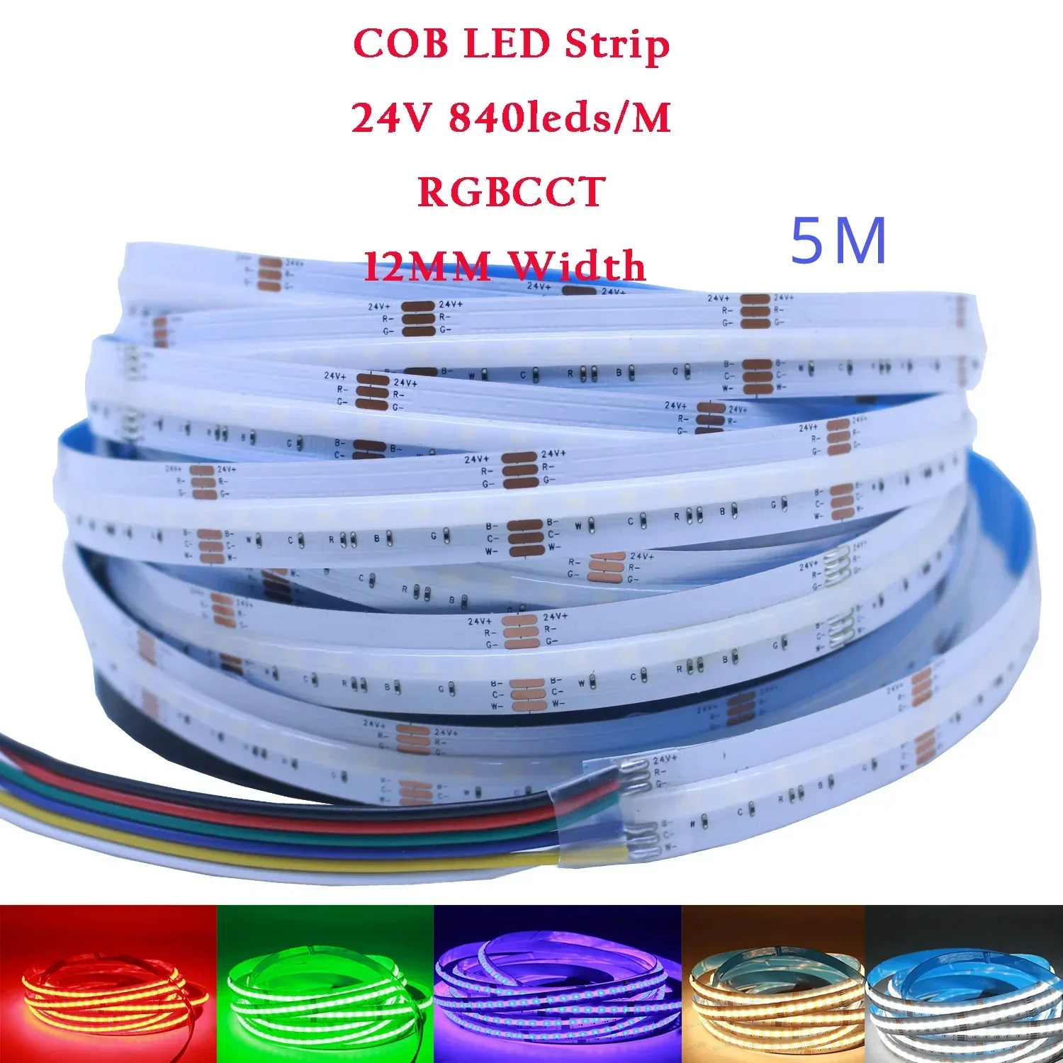 

Светодиодная лента Taslauk RGB RGBCCT 12В 24В