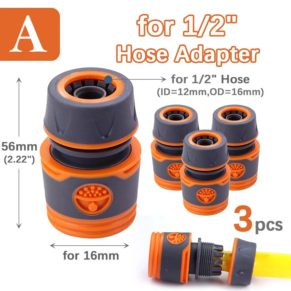 

Комплект адаптеров для шланга 1/2" 3/4", пластик