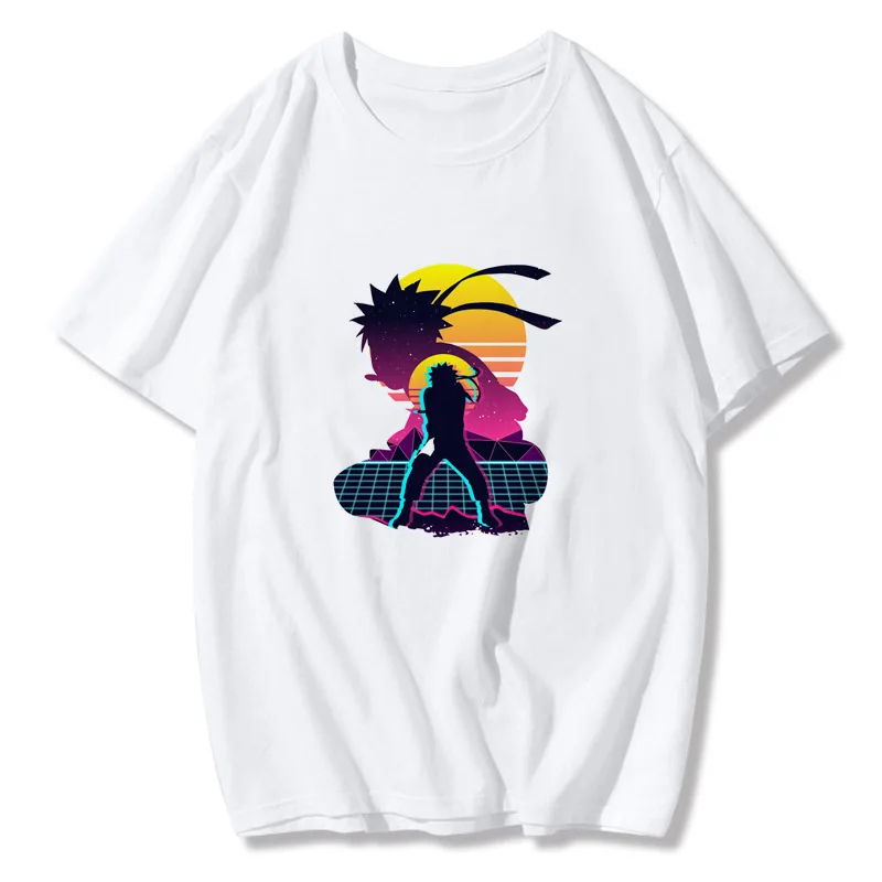 

Summer New Short-sleeved NARUTO Casual and Comfortable Simple Men's and Women's T-shirt Top Couple Wear