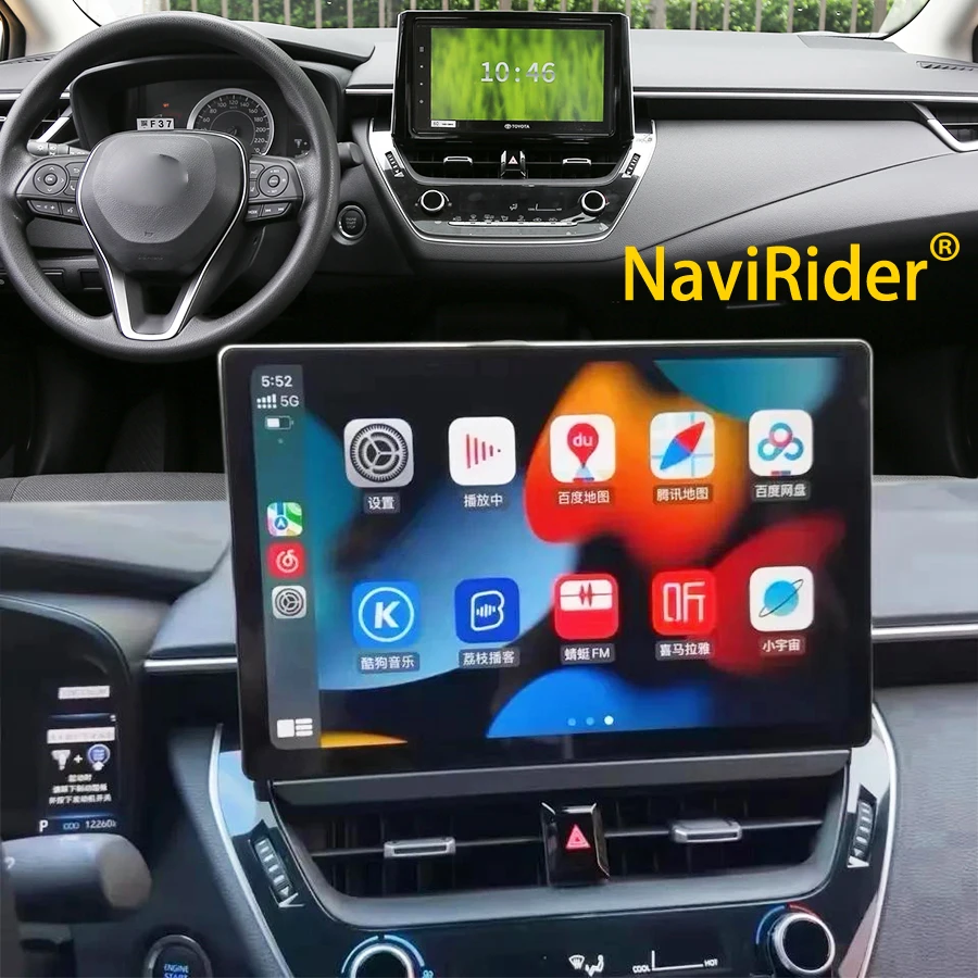 Видеомагнитофон 13 3 дюйма 2K экран Android для TOYOTA Corolla 2021 2022 гибридный Стерео