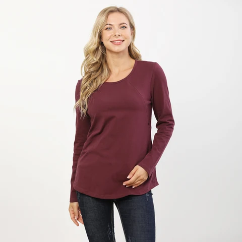 Одежда для беременных больших размеров, топы для грудного вскармливания, весенне-осенние свободные рубашки с длинными рукавами для беременных, футболка для кормящих женщин