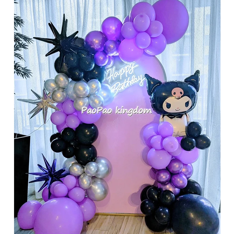 Фото Милый Cinnamoroll Kuromi My Melody аниме Kawaii арочная гирлянда детские принадлежности для дня рождения подарки для детского душа украшения №5