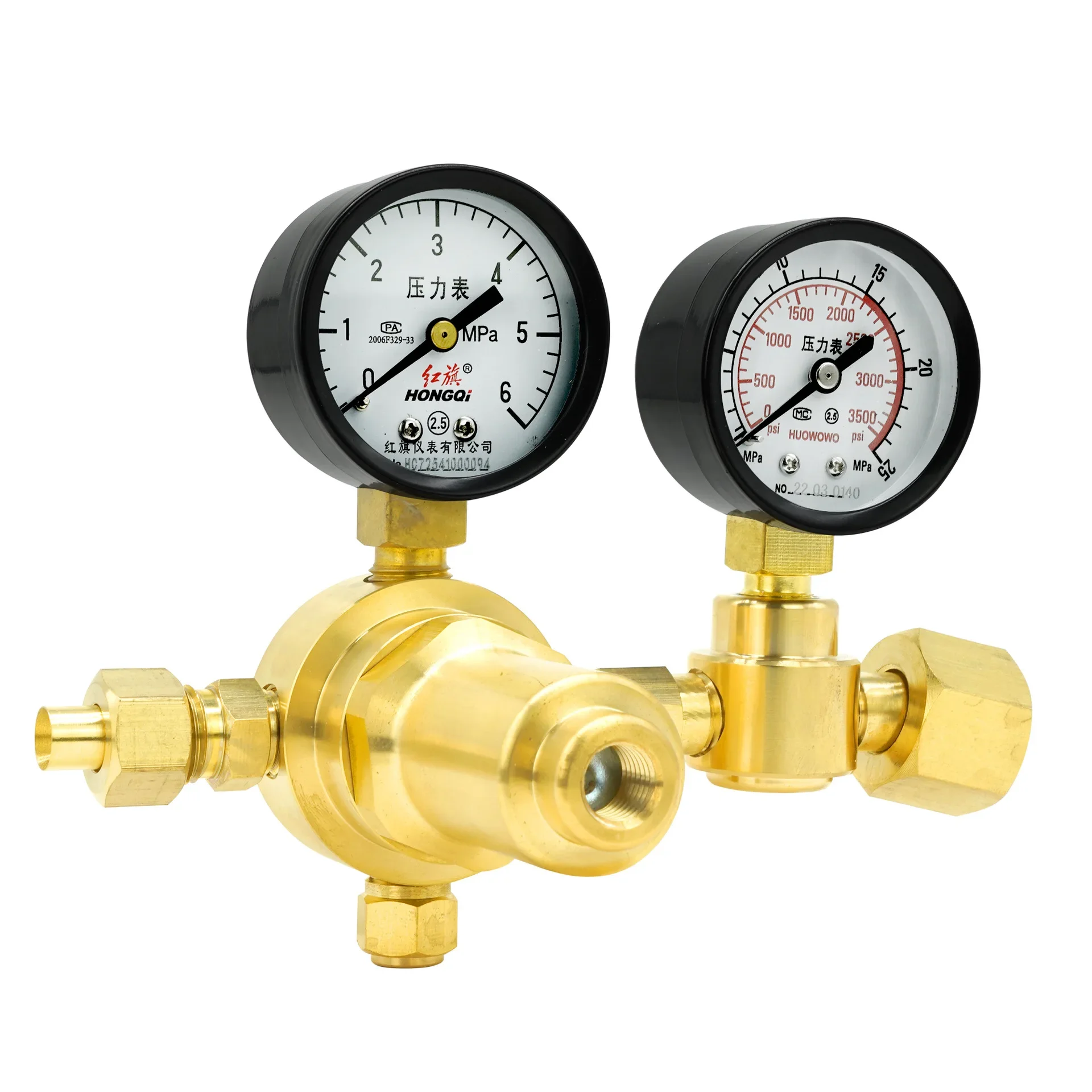 YQD-370 Редуктор давления азота высокого полностью медный водный гелиевый