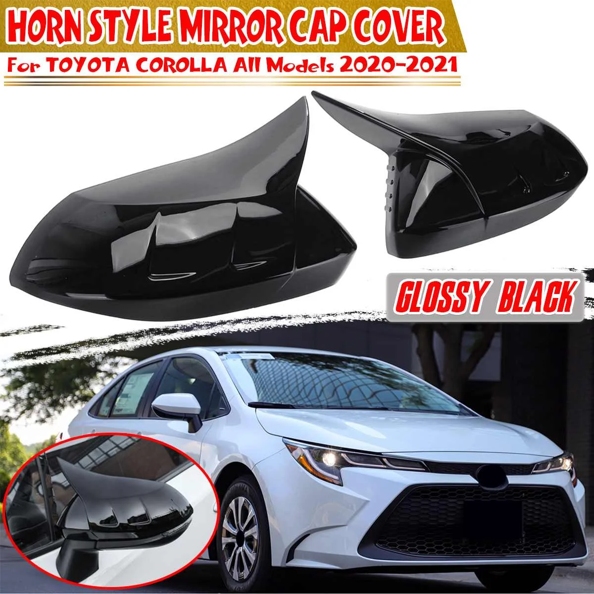 

Набор крышек для зеркала заднего вида для Toyota Corolla 2020-2021