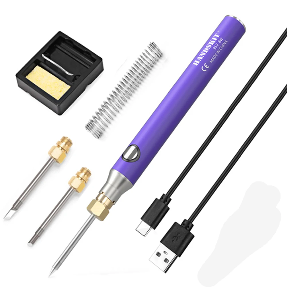 

Electric Soldering Iron Set Adjustable Temperature Tin Solder Iron Heating Portable Home Welding Solder Repair Tools