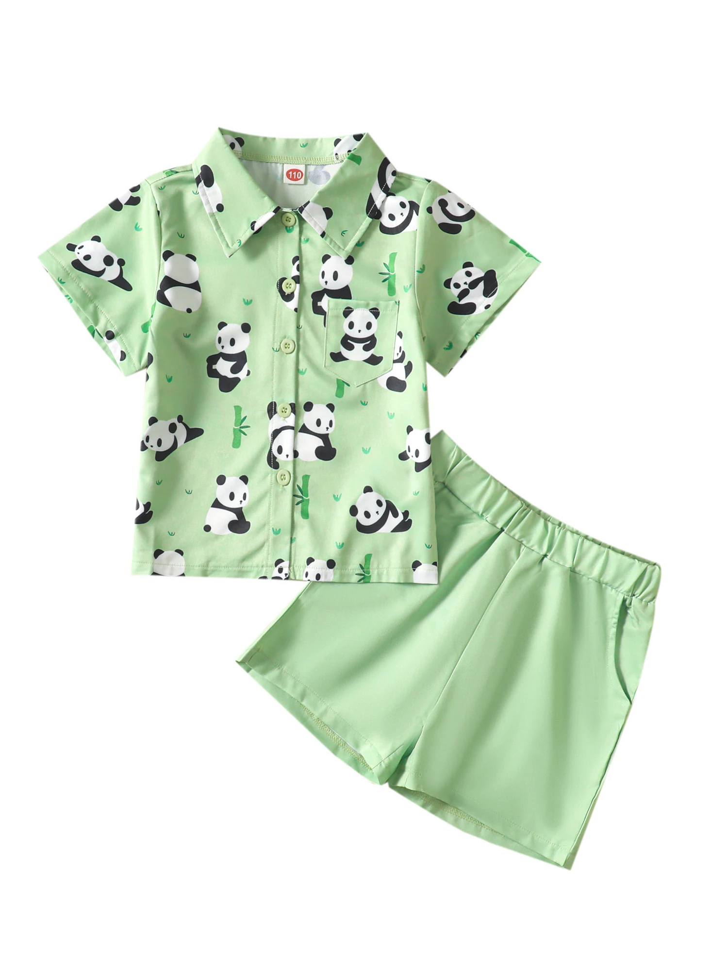 

Детские шорты himllбразильские с принтом панды, рубашка и шорты, летние шорты для детей