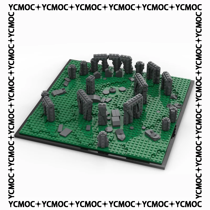 

YcMoc Building Blocks Stonehenge Bricks DIY Toys For Kids Children Gifts mini blocks
