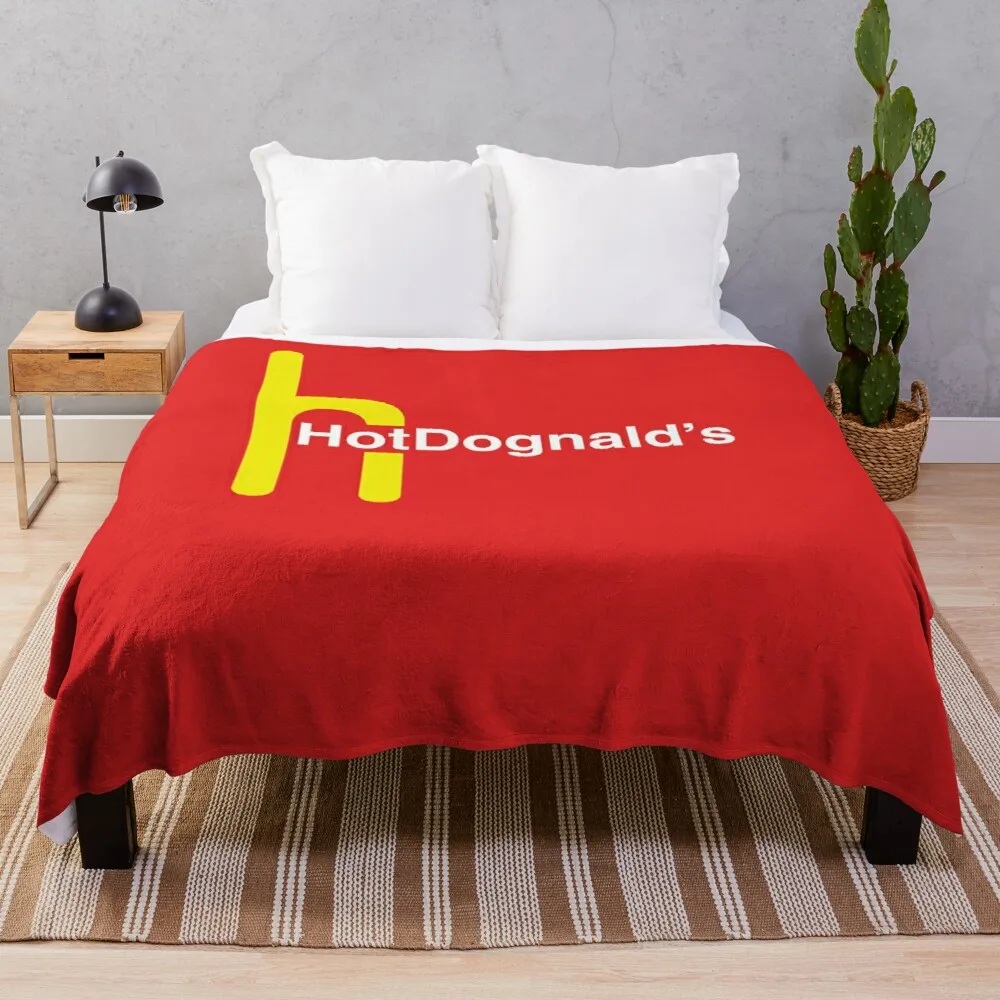 

Бархатное фланелевое одеяло HotDognalds