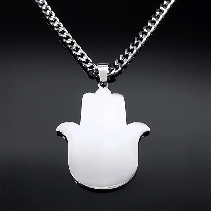 Женское и мужское колье Фатима из нержавеющей стали